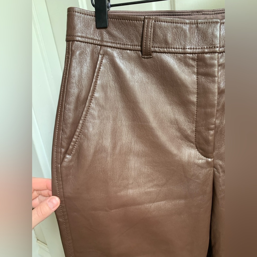 Aritzia Babaton Command Trouser Chocolate Brown Size 8 - Picture 9 of 9